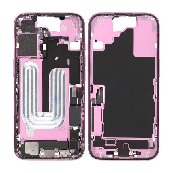 Mittenram med smådelar för iPhone 16 - Lila OEM