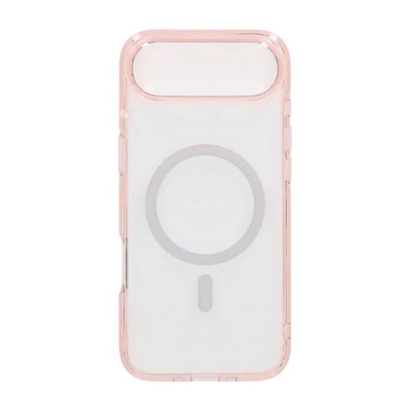 iPhone Air Skal TPU MagSafe Rosa Transparent