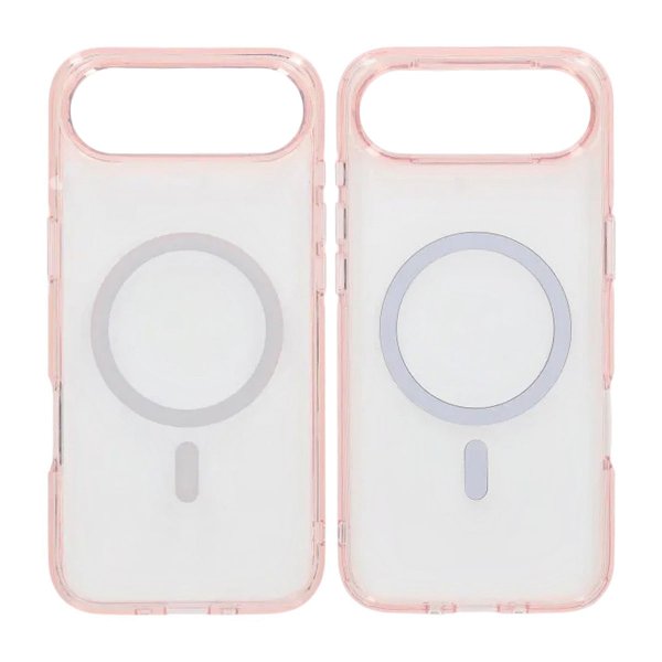 iPhone Air Skal TPU MagSafe Rosa Transparent