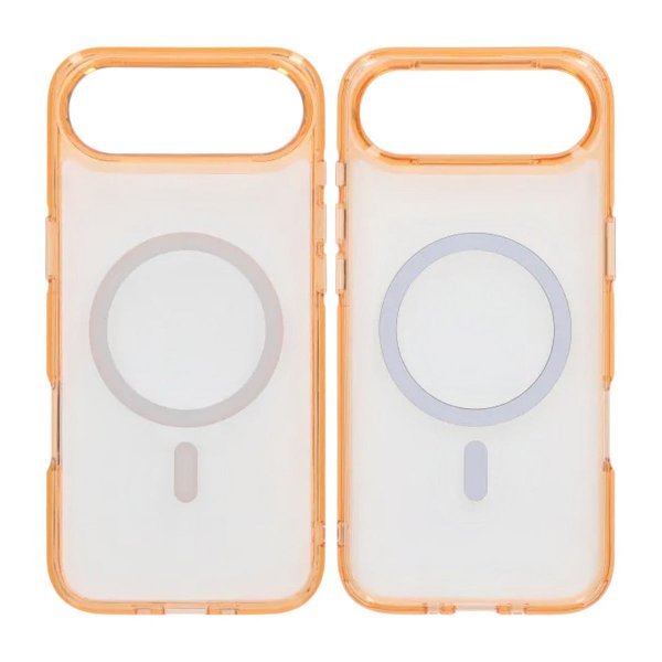 iPhone Air Skal TPU MagSafe Orange Transparent