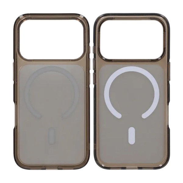 iPhone 17 Pro Skal TPU MagSafe Svart Transparent
