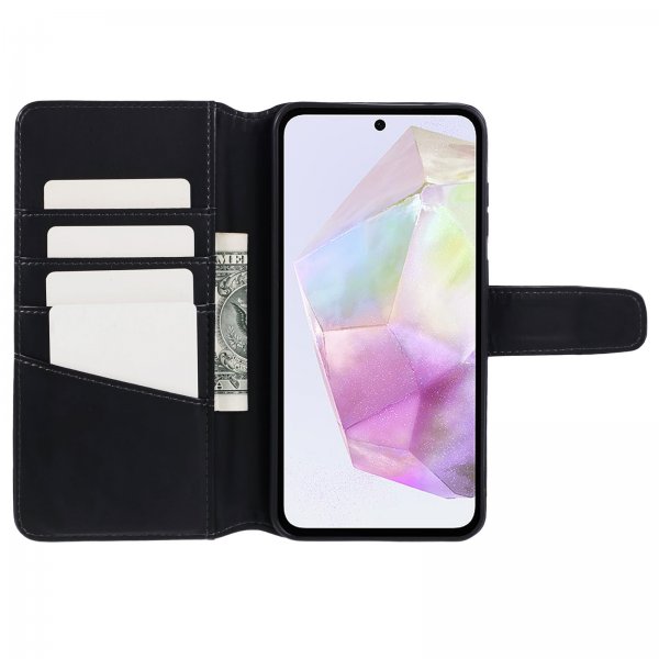 Nordic Covers Samsung Galaxy A35 Fodral Essential Leather Raven Black