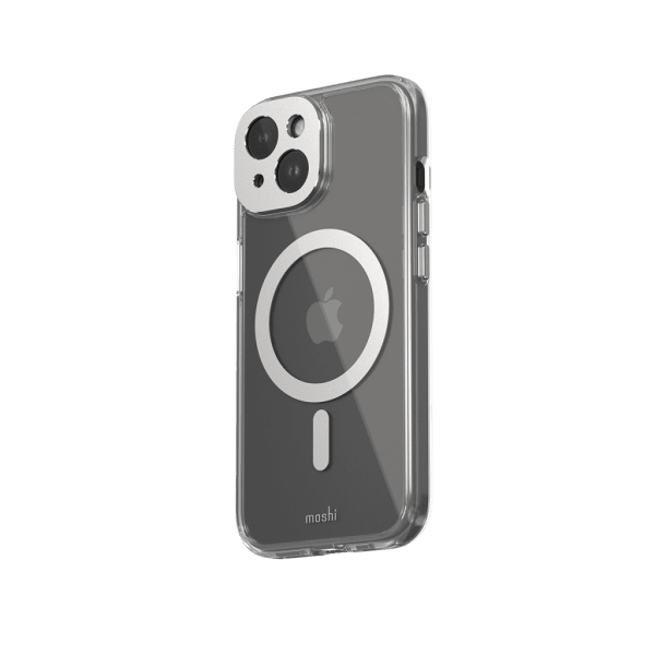 Moshi iPhone 15 Skal iGlaze MagSafe Luna Silver