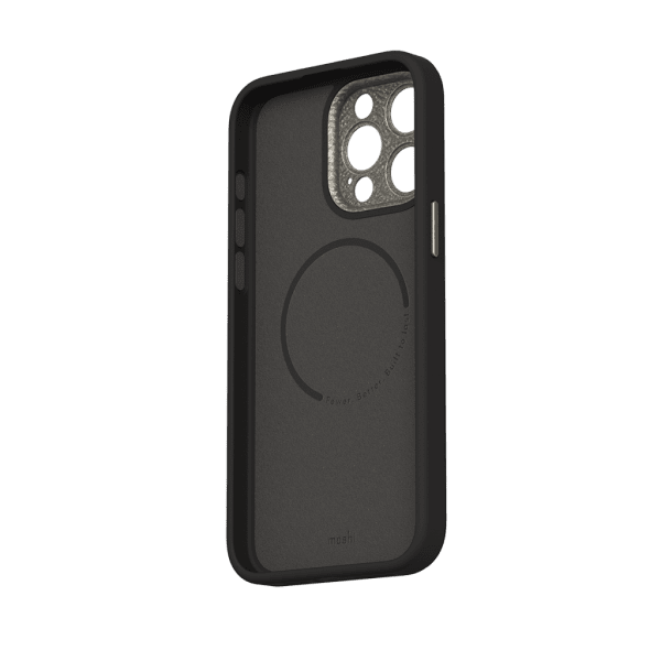 Moshi iPhone 15 Pro Max Skal Napa MagSafe Midnight Black