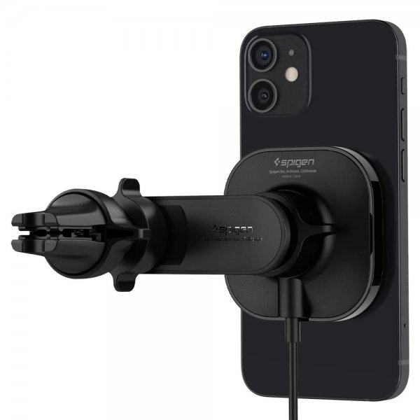Spigen Bilhållare OneTap Magnetic Car Mount Air Vent Wireless Charging Svart