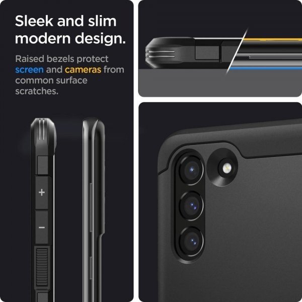 Spigen Samsung Galaxy S21 FE Skal Tough Armor Svart