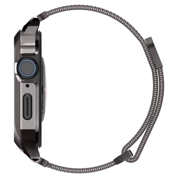 Spigen Apple Watch 45mm Skal med Armband Metal Fit Pro Graphite