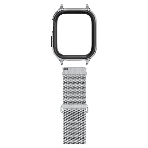 Spigen Apple Watch 40mm Skal med Armband Metal Fit Pro Silver