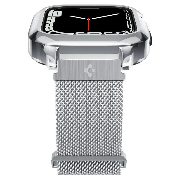 Spigen Apple Watch 40mm Skal med Armband Metal Fit Pro Silver