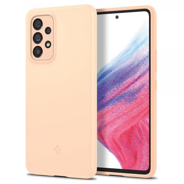 Spigen Samsung Galaxy A53 5G Skal Thin Fit Cotton Peach