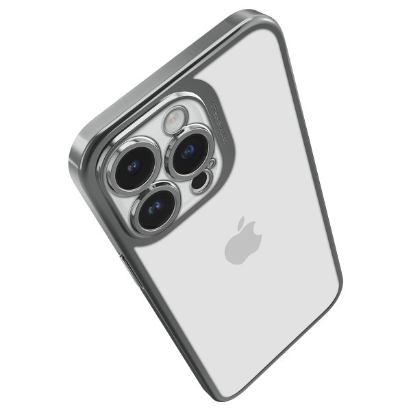 Spigen iPhone 14 Pro Max Skal Optik Crystal Chrome Gray