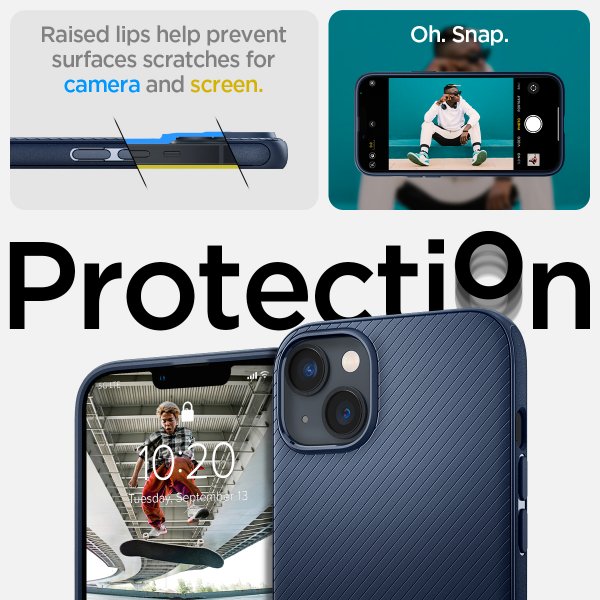Spigen iPhone 14 Plus Skal Mag Armor MagFit Navy Blue