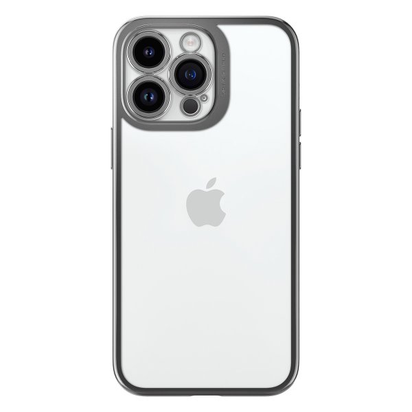 Spigen iPhone 14 Pro Skal Optik Crystal Chrome Gray