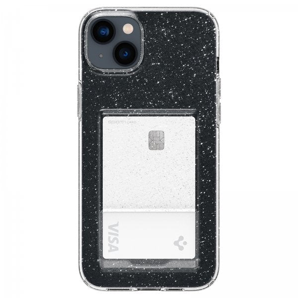 Spigen iPhone 14 Skal Crystal Slot Glitter Crystal Quartz