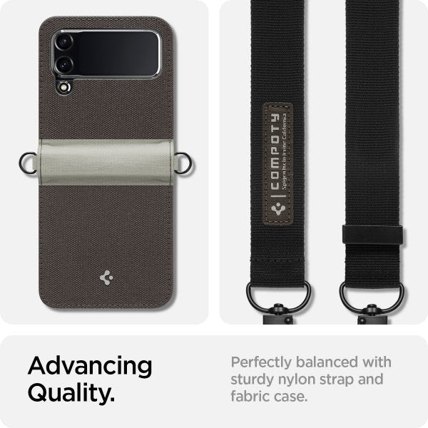 Spigen Samsung Galaxy Z Flip 4 Skal Compoty Tan