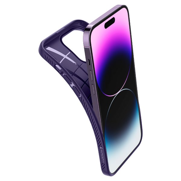 Spigen iPhone 14 Pro Max Skal Liquid Air Deep Purple