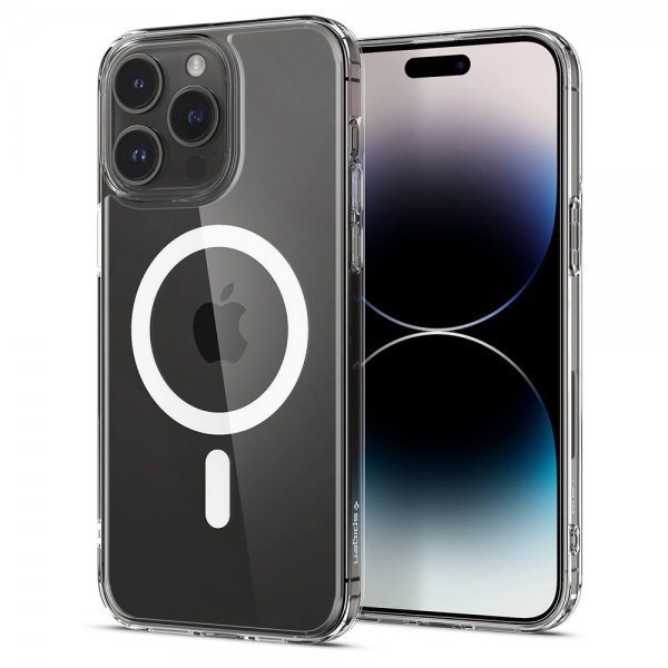Spigen iPhone 14 Pro Skal AirSkin Hybrid MagFit Vit