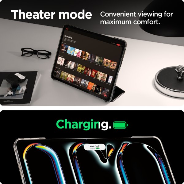Spigen iPad Pro 11 (M4/M5) Fodral Smart Fold Svart