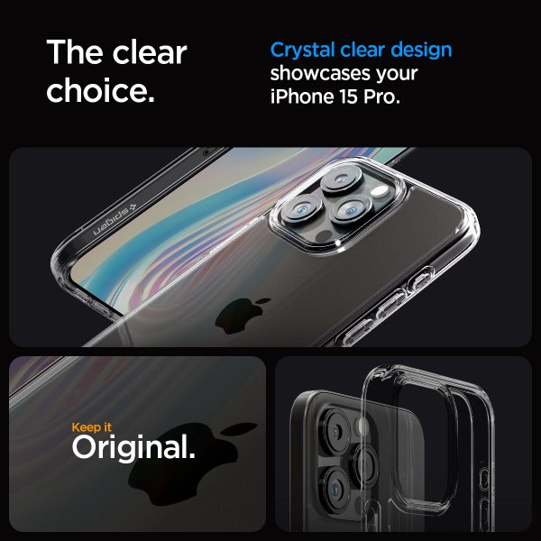 Spigen iPhone 15 Pro Skal Ultra Hybrid Space Crystal