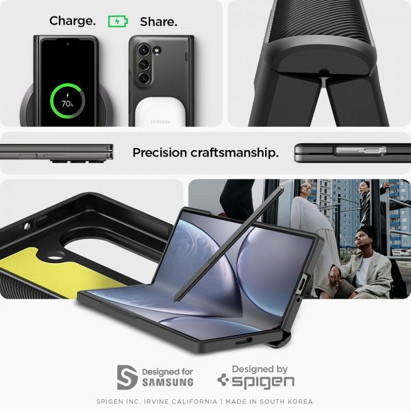 Spigen Samsung Galaxy Z Fold 6 Skal Slim Armor Pro Svart