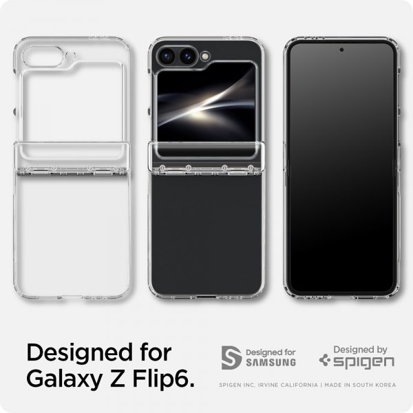 Spigen Samsung Galaxy Z Flip 6/Flip 7 FE Skal Ultra Hybrid Pro Crystal Clear