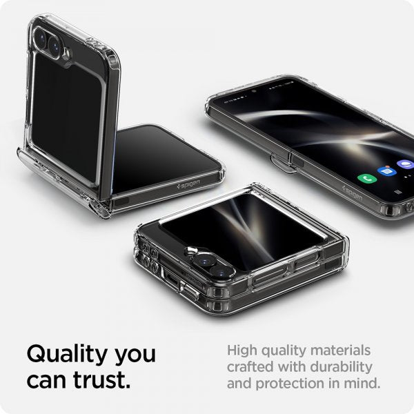 Spigen Samsung Galaxy Z Flip 6/Flip 7 FE Skal Ultra Hybrid Pro Crystal Clear