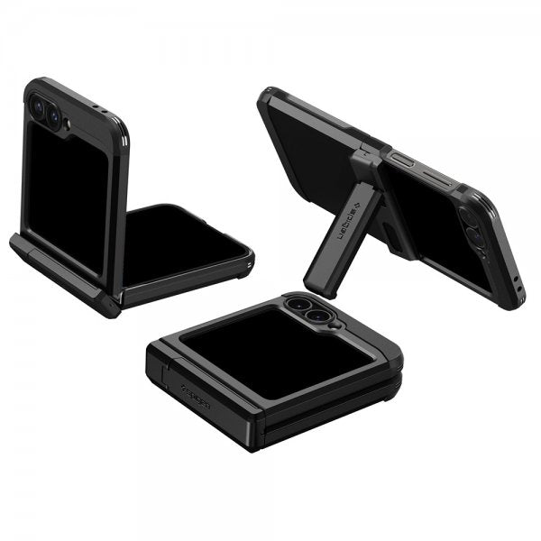 Spigen Samsung Galaxy Z Flip 6/Flip 7 FE Skal Tough Armor Pro Svart