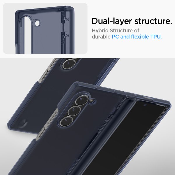 Spigen Samsung Galaxy Z Fold 6 Skal Ultra Hybrid Pro Frost Navy Blue