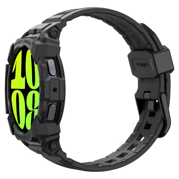 Spigen Samsung Galaxy Watch 7 40mm Armband och Skal Rugged Armor Pro Matte Black