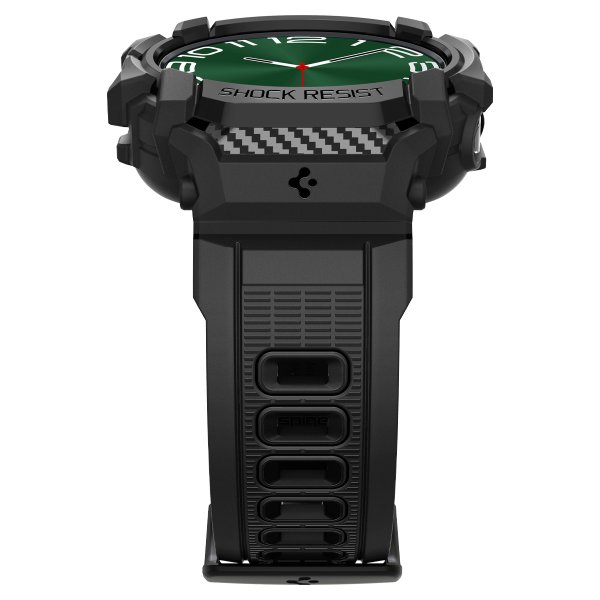 Spigen Samsung Galaxy Watch Ultra Armband och Skal Rugged Armor Pro Matte Black