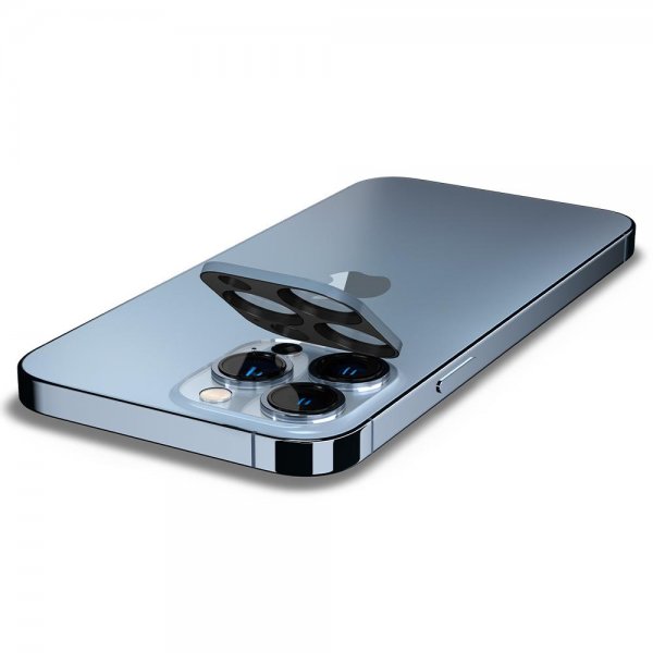 Spigen iPhone 13 Pro/iPhone 13 Pro Max Kameraskydd Glas.tR Optik 2-pack Sierra Blue