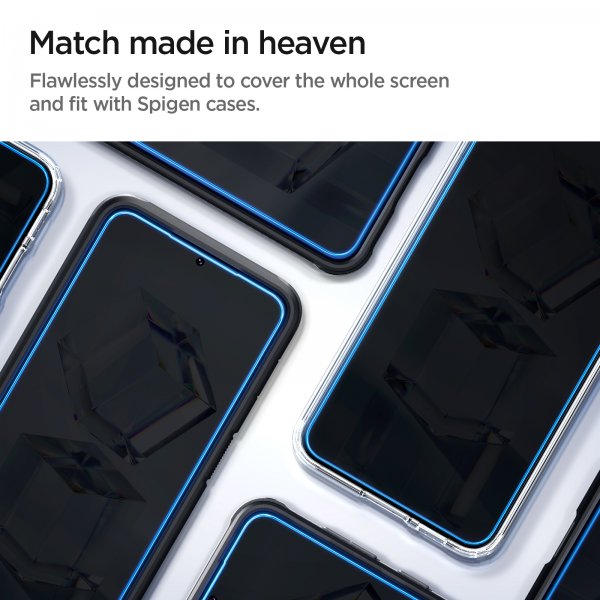 Spigen Samsung Galaxy S23 Plus Skärmskydd GLAS.tR EZ Fit 2-pack