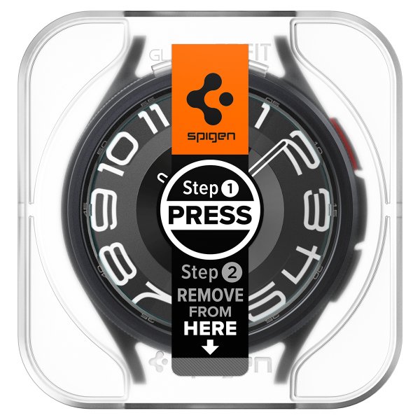 Spigen Samsung Galaxy Watch 6 Classic 43mm Skärmskydd GLAS.tR EZ Fit 2-pack