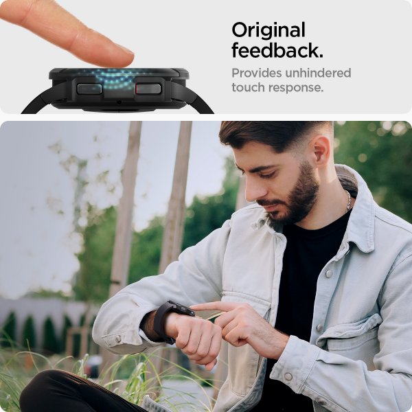 Spigen Samsung Galaxy Watch 6 Classic 43mm Skärmskydd GLAS.tR EZ Fit 2-pack