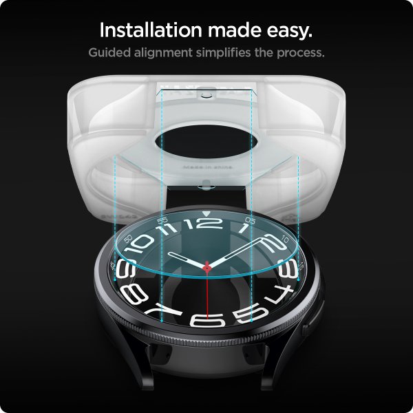 Spigen Samsung Galaxy Watch 6 Classic 43mm Skärmskydd GLAS.tR EZ Fit 2-pack