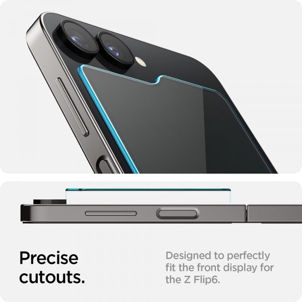Spigen Samsung Galaxy Z Flip 6/Flip 7 FE Skärmskydd GLAS.tR EZ Fit 2-pack