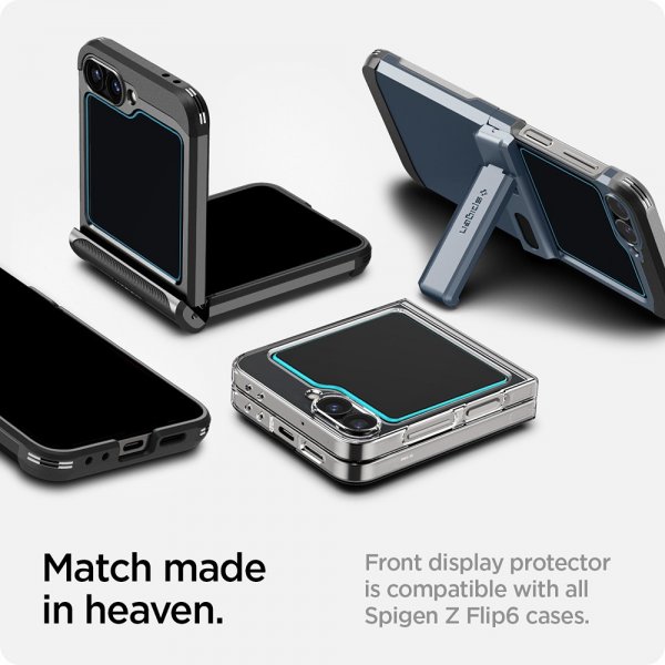 Spigen Samsung Galaxy Z Flip 6/Flip 7 FE Skärmskydd GLAS.tR EZ Fit 2-pack
