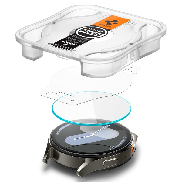 Spigen Samsung Galaxy Watch 7 44mm Skärmskydd GLAS.tR EZ Fit 2-pack