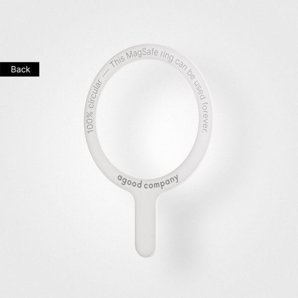 agood company Avtagbar MagSafe-ring Vit