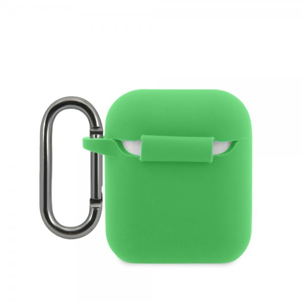 Lacoste AirPods 1/2 Skal Liquid Silicone Glossy Logo Grön