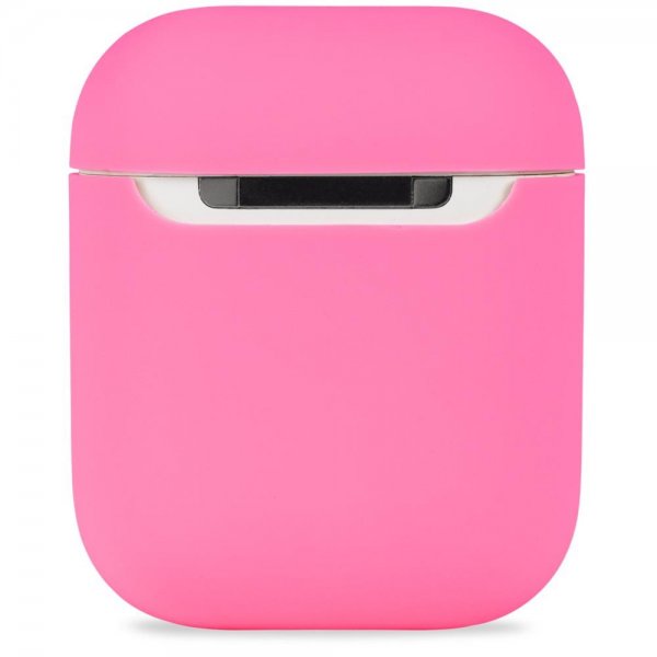 holdit AirPods 1/2 Skal Silikon Bright Pink