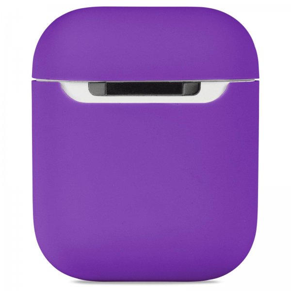 holdit AirPods 1/2 Skal Silikon Bright Purple