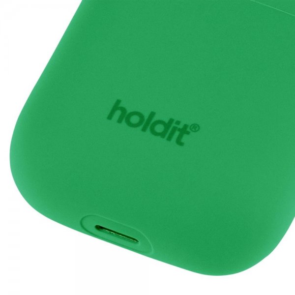holdit AirPods 1/2 Skal Silikon Grass Green