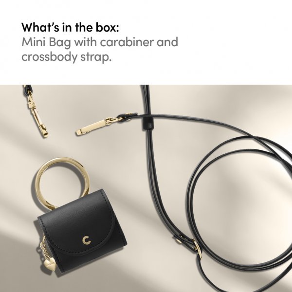 Cyrill AirPods 3 Skal Mini Bag Classic Leather Black