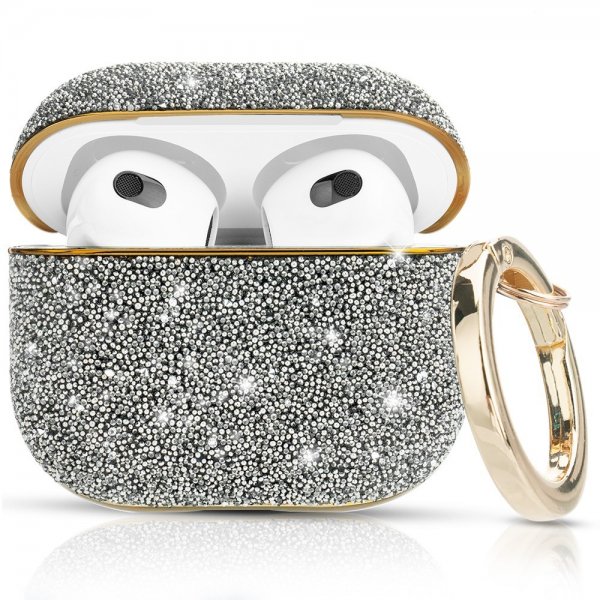 Kingxbar AirPods 3 Skal Strass Silver