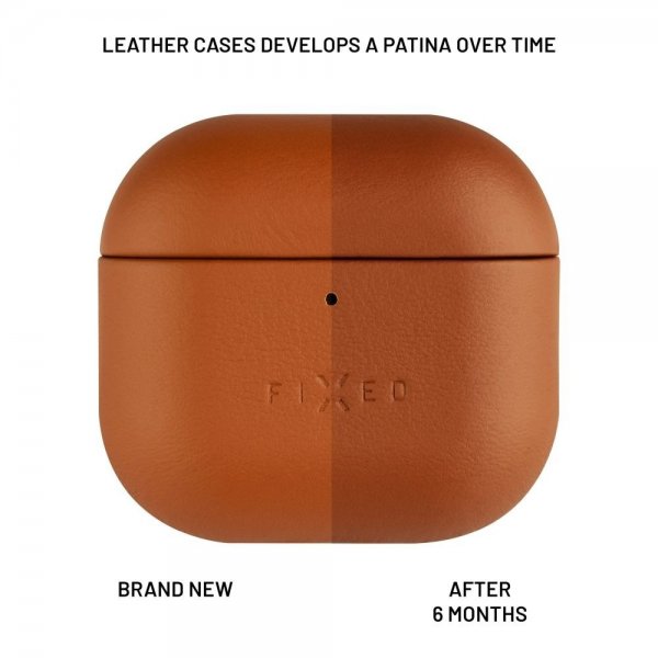 Fixed AirPods 4 Skal PodsLeather Brun