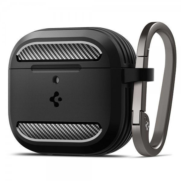 Spigen AirPods 4 Skal Rugged Armor Matte Black