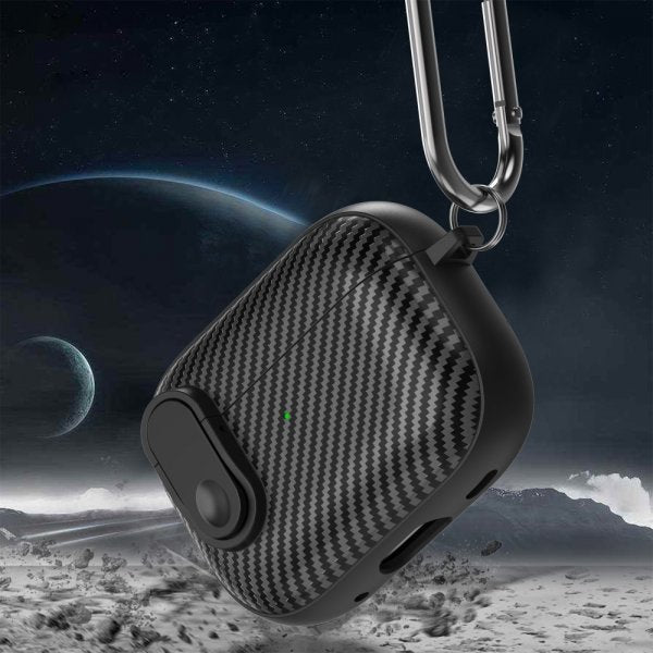 AirPods Pro 2 Skal Kolfibermönster Ljusgrön