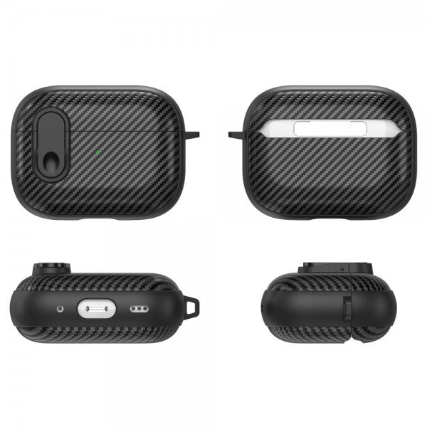 AirPods Pro 2 Skal Kolfibermönster Ljusgrön