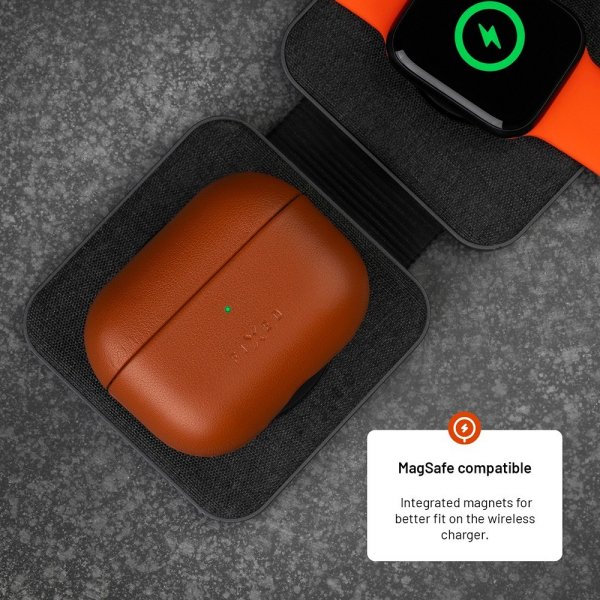 Fixed AirPods Pro 2 Skal PodsLeather MagSafe Brun